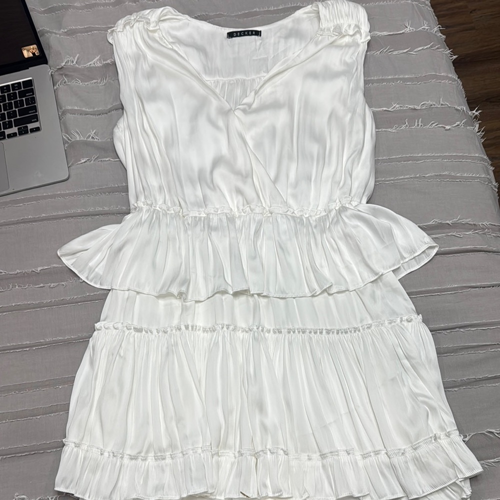 White Ruffled Dress